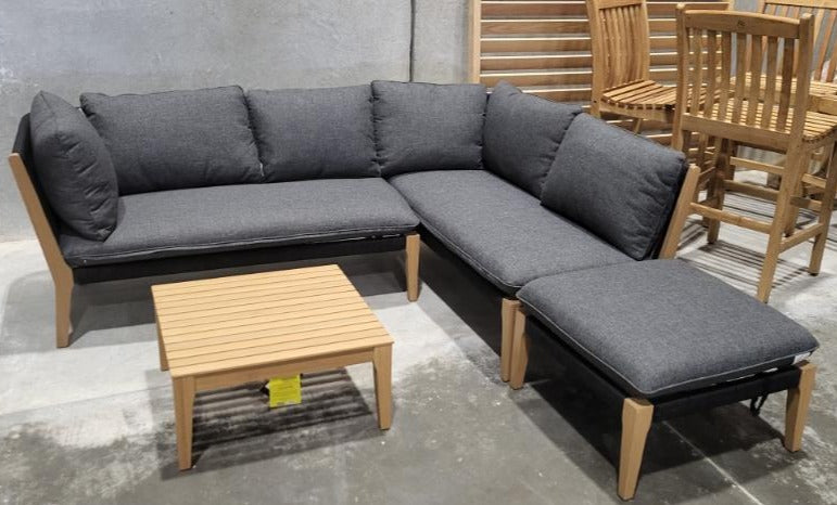 WAS $1799 NOW $899 *BRAND NEW* OPEN BOX 4 Piece 100% FSC Certified Solid Wood Outdoor Seating Set