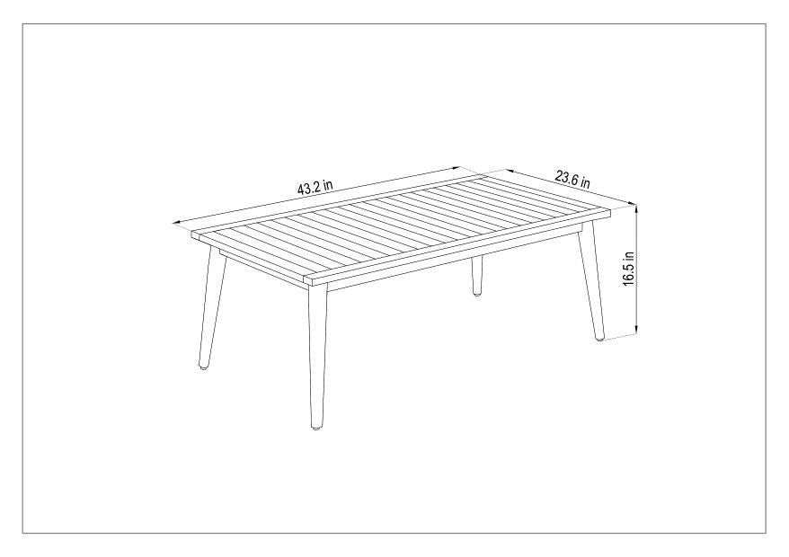 WAS $199 NOW $99 *BRAND NEW* 100% Certified Solid Wood Coffe Table | Ideal Furniture For Outdoor