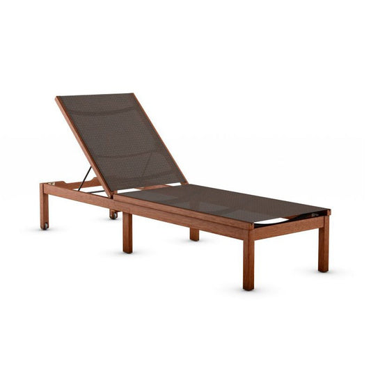 Kingsbury 100% FSC Certified Wood Brown Lounger