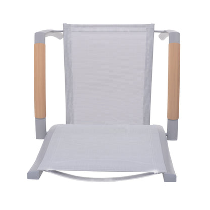 Panama Aluminum stacking White armchair