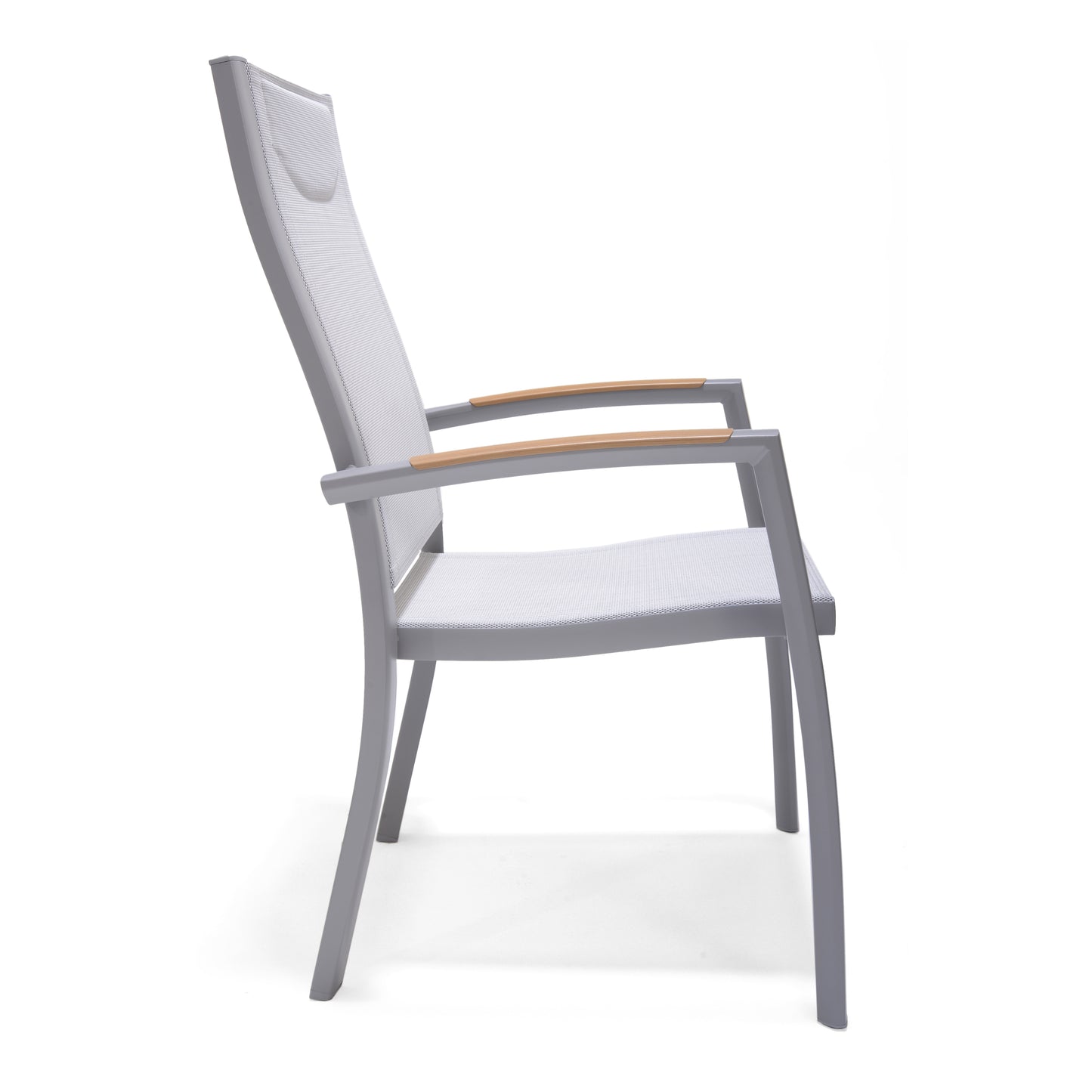 Panama Aluminum stacking White armchair