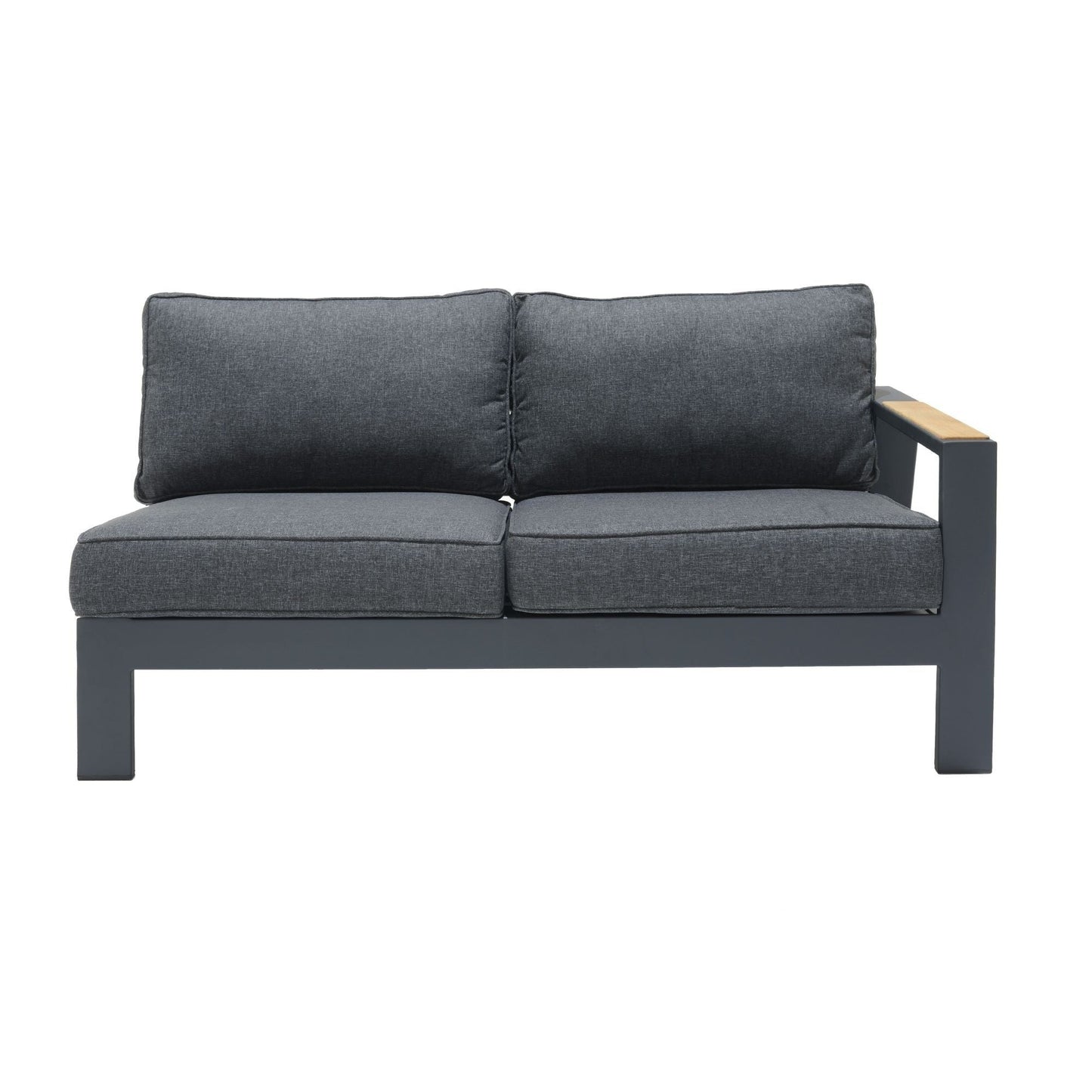 Palau Left 2-Seater Sofa Die-Cast Aluminum