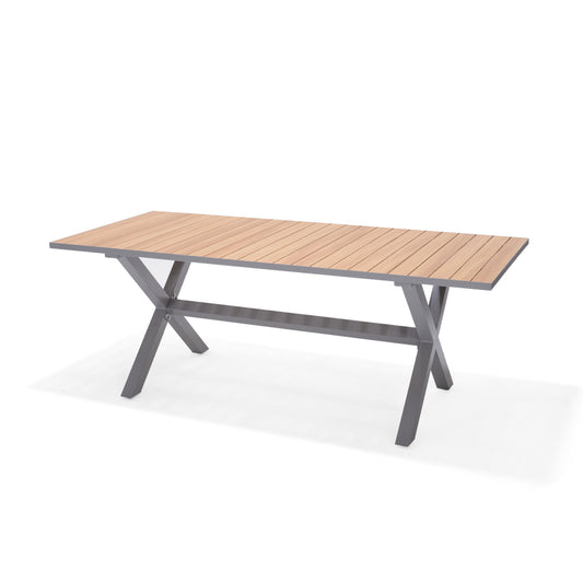 Panama Duraboard Light Teak Wood Rectangular Table