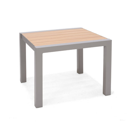 Panama coffee Square Aluminum White table