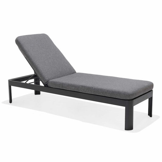 Portals Sun Aluminum Black Lounger