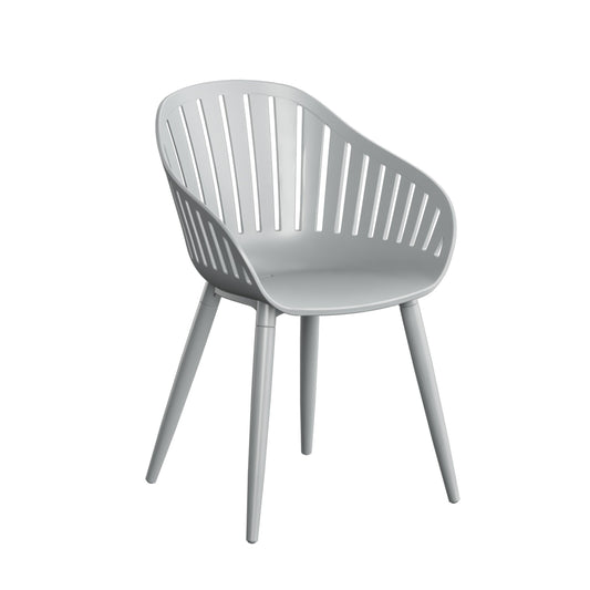 Cannes Aluminum Grey Dining Chair