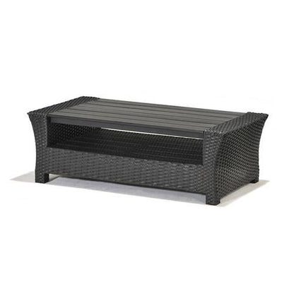 WAS $199 NOW $99  *BRAND NEW* Coffe Table Black Synthetic Wicker Patio | Ideal Furniture For Outdoor